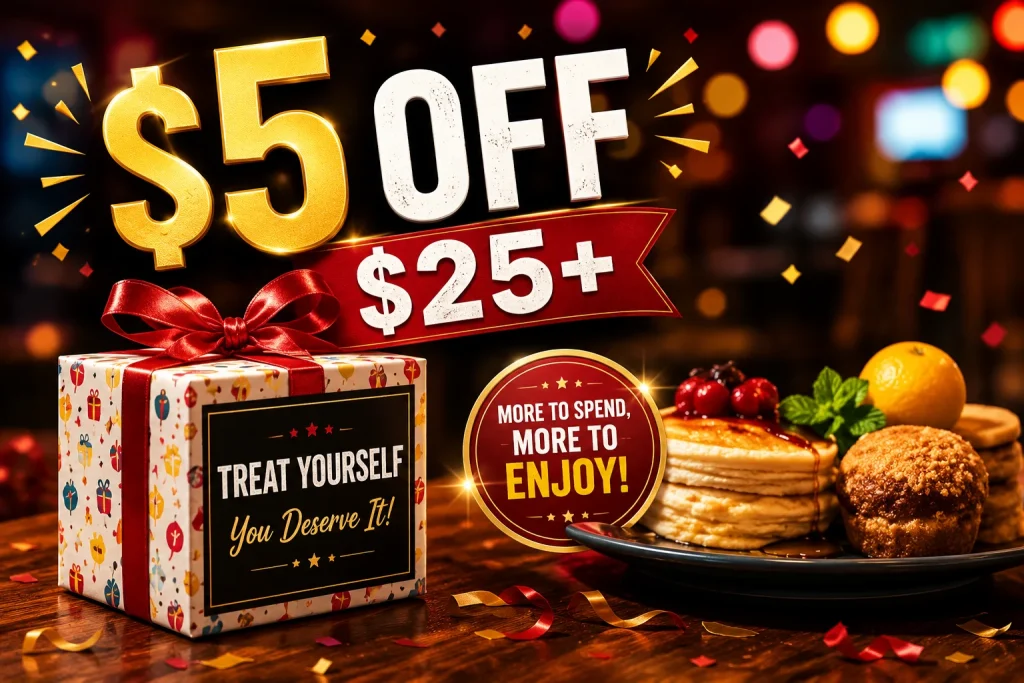 $5 off $25+