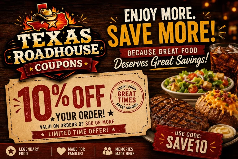 Texas Roadhouse 10 off Coupon