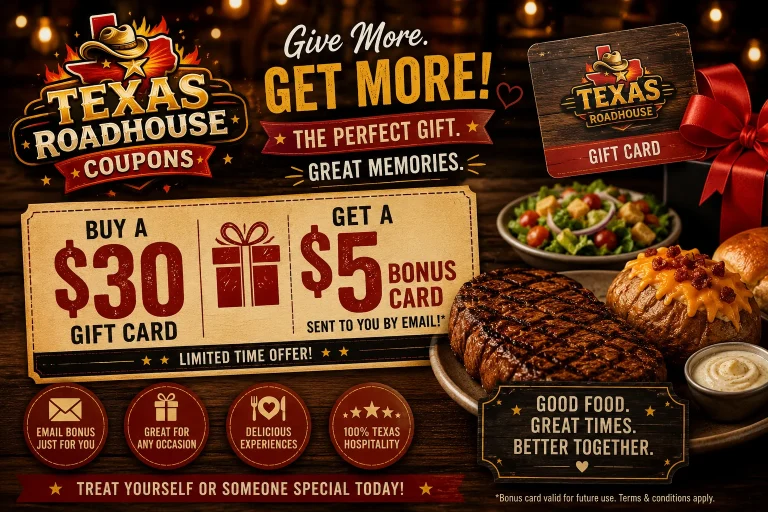 Texas Roadhouse Gift Card Coupon